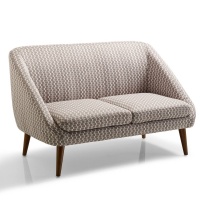 Диван 2-3-местный в винтажном стиле Smon 2 мест. серый LA REDOUTE INTERIEURS  фото, kupilegko.ru